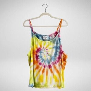 Juicy Couture Ribbed Tie Dye Tank Spiral Combo Size 2XL NWT